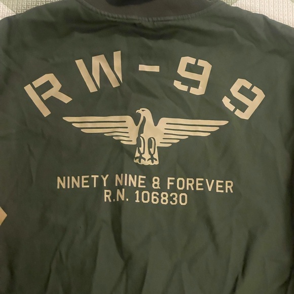 Rocawear Green and Camouflage Bomber Jacket - Picture 7 of 13